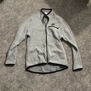 Nike Heather Gray Zip-Up Jacket